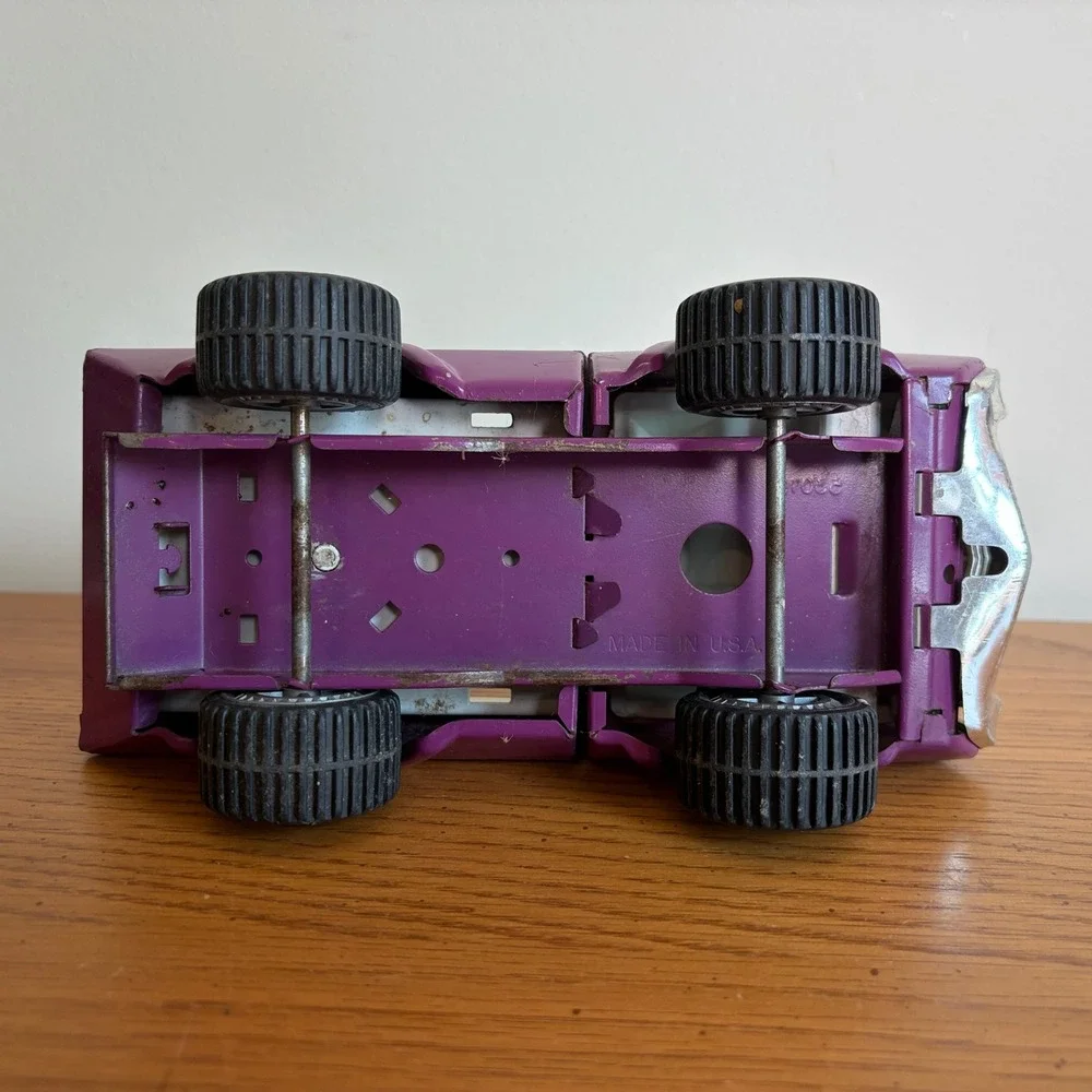 Vintage 1974 Tonka Pony Puller Pickup Truck Purple Pressed Steel Made in USA